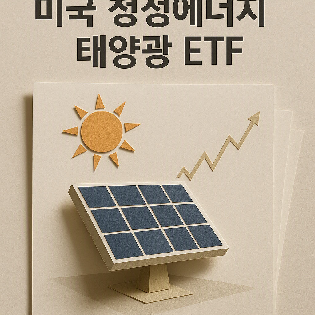미국 청정에너지·태양광 ETF 5종 비교, ICLN·TAN·QCLN·FAN·PBW 뭐가 다른가 (2026-08 기준)